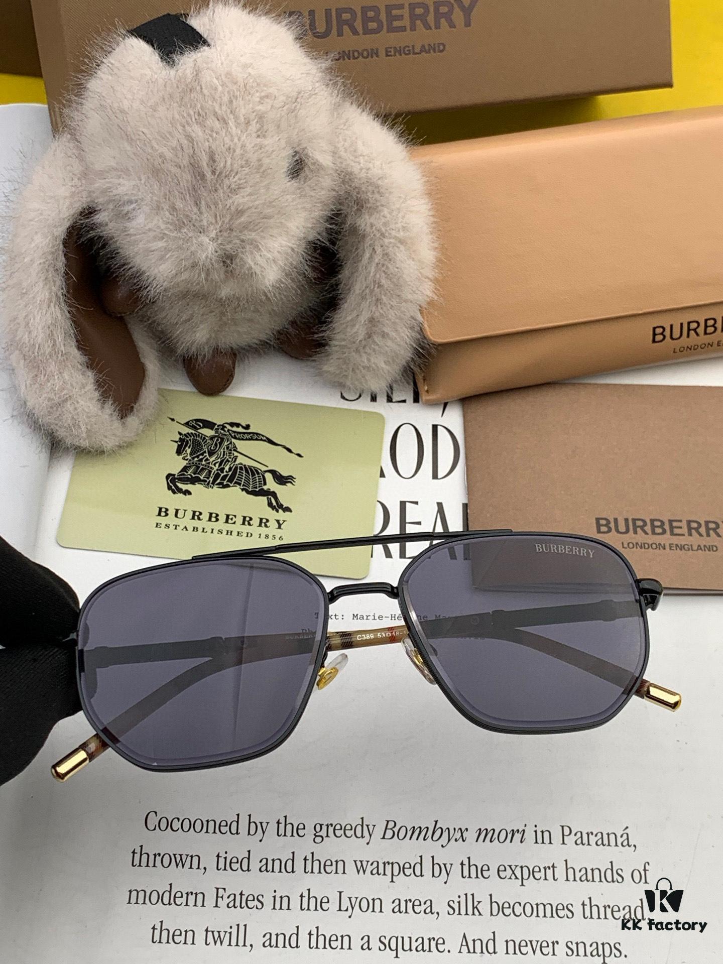 6931acd3ccd8ab3d7afa11f8 BURBERRY Men's Sunglasses Original Frog Style High-Quality Unisex Design New Arrival Model B62306