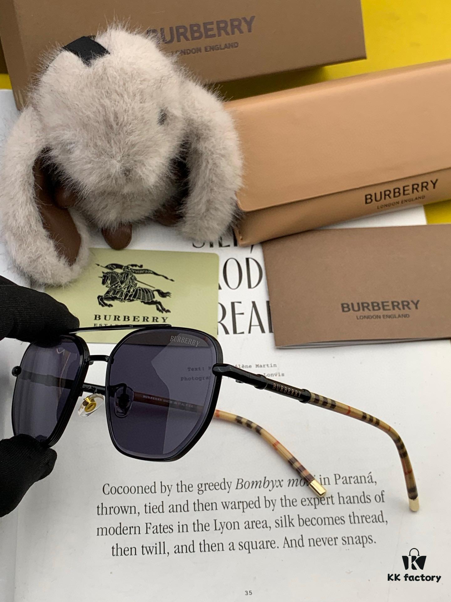 6931acd3ccd8ab3d7afa11fb BURBERRY Men's Sunglasses Original Frog Style High-Quality Unisex Design New Arrival Model B62306