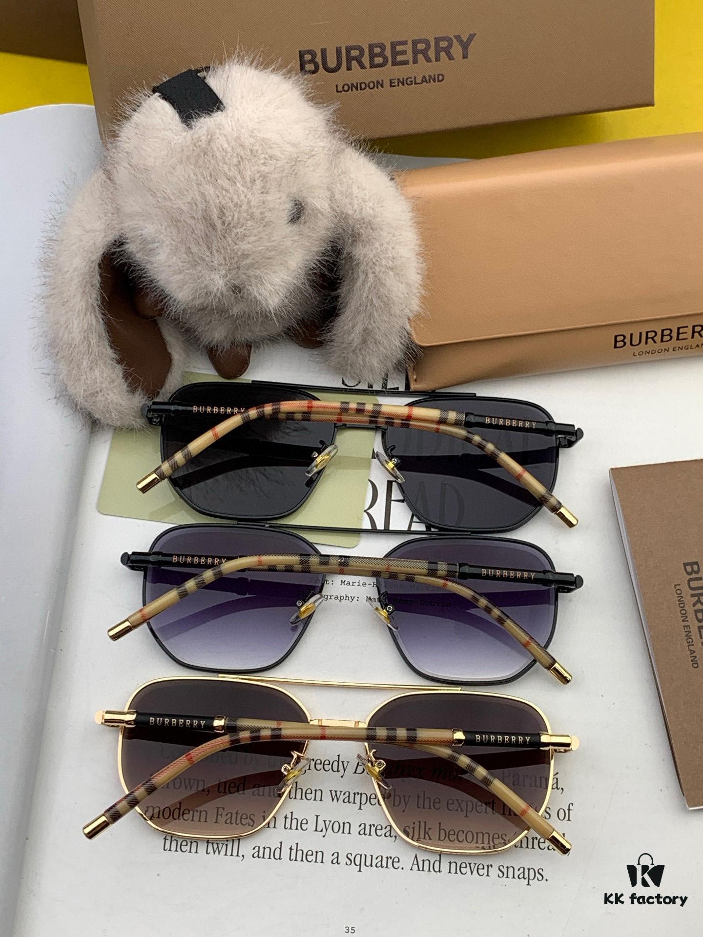 6931acd3ccd8ab3d7afa11fd BURBERRY Men's Sunglasses Original Frog Style High-Quality Unisex Design New Arrival Model B62306