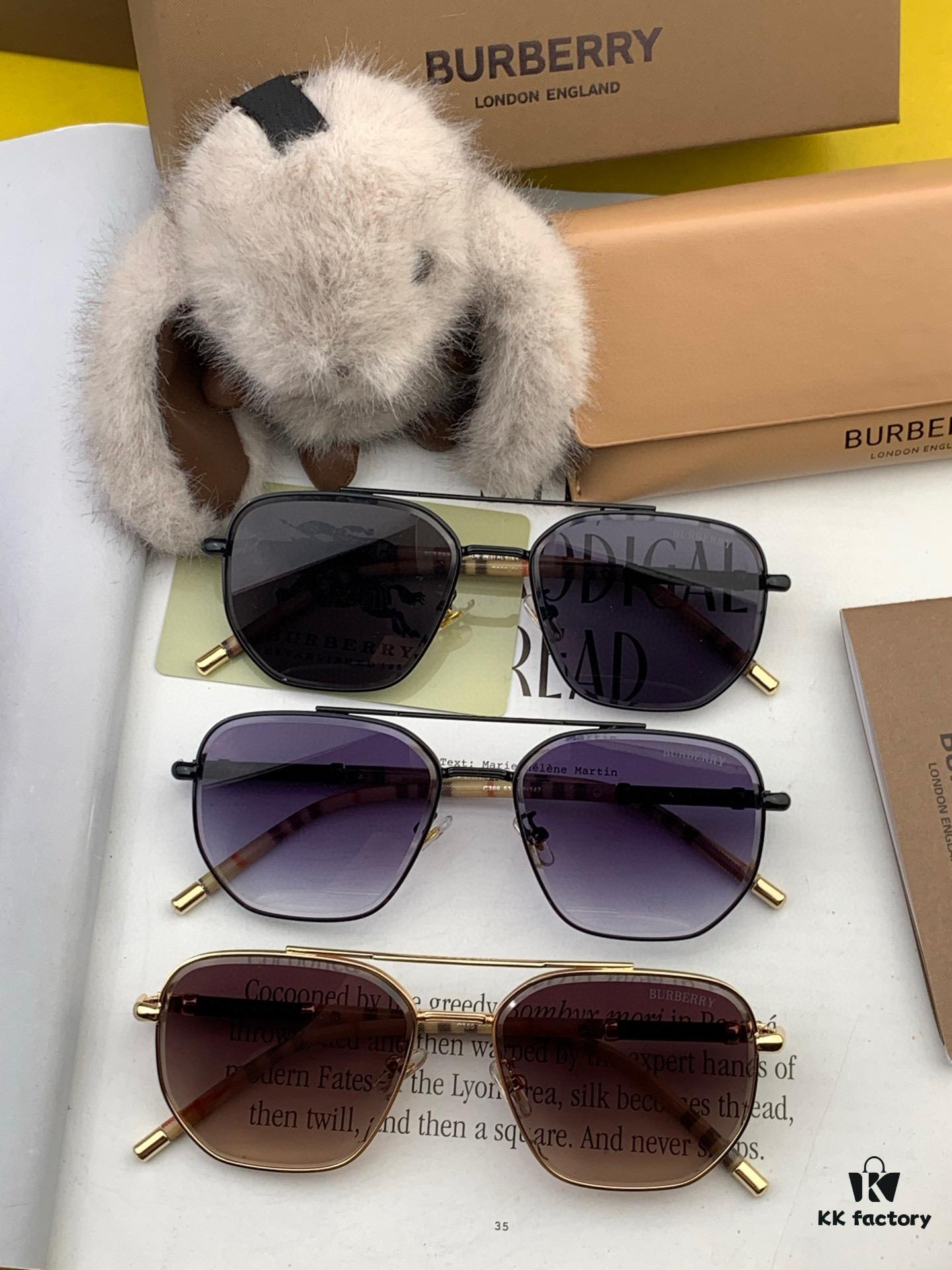 6931acd3ccd8ab3d7afa11fe BURBERRY Men's Sunglasses Original Frog Style High-Quality Unisex Design New Arrival Model B62306
