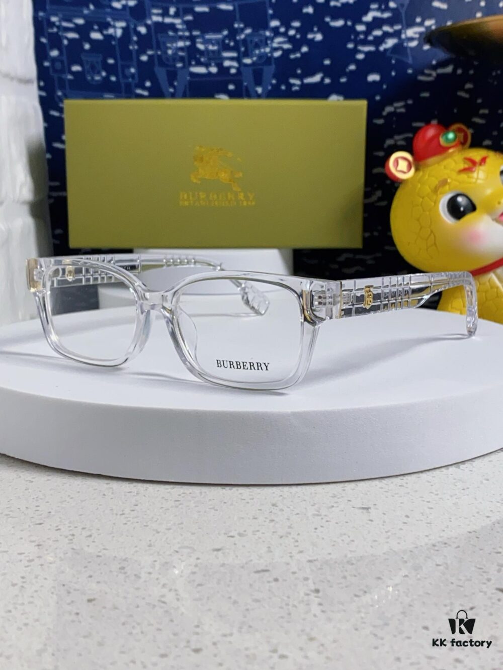 6931acd4ccd8ab3d7afa1214 Burberry 2025 New Arrival High-Beauty Eyeglass Frame for Women, Large-Rimmed Prescription-Compatible Glasses, Blue-Light Blocking, Non-Prescription Optical Frames, Slimming Everyday Wear