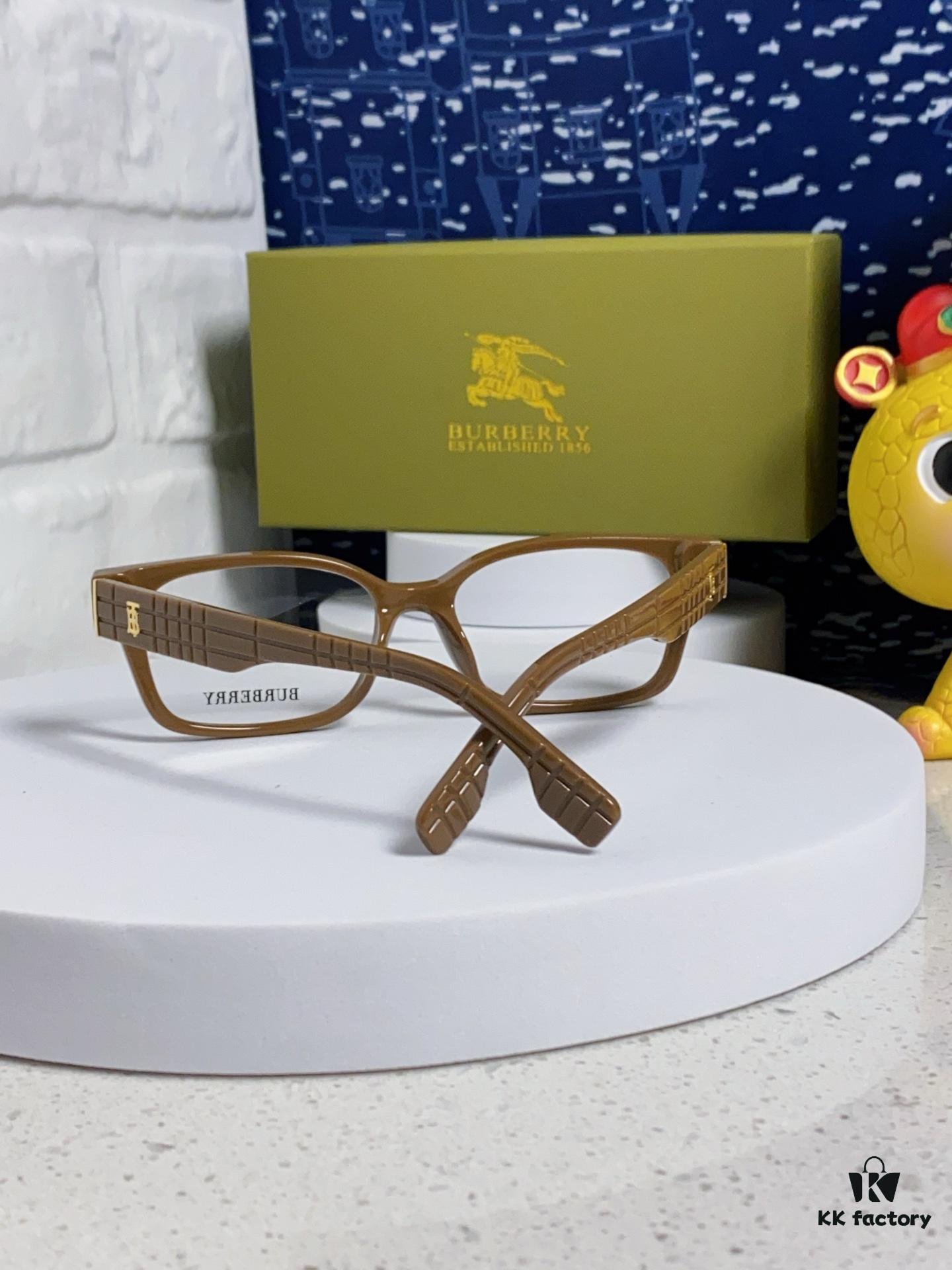 6931acd5ccd8ab3d7afa1220 Burberry 2025 New Arrival High-Aesthetic Eyeglass Frame for Women, Large Frame Prescription-Compatible Clear Lens Glasses, Blue Light Blocking, Non-Powered Frame, Slimming Effect, Everyday Wear