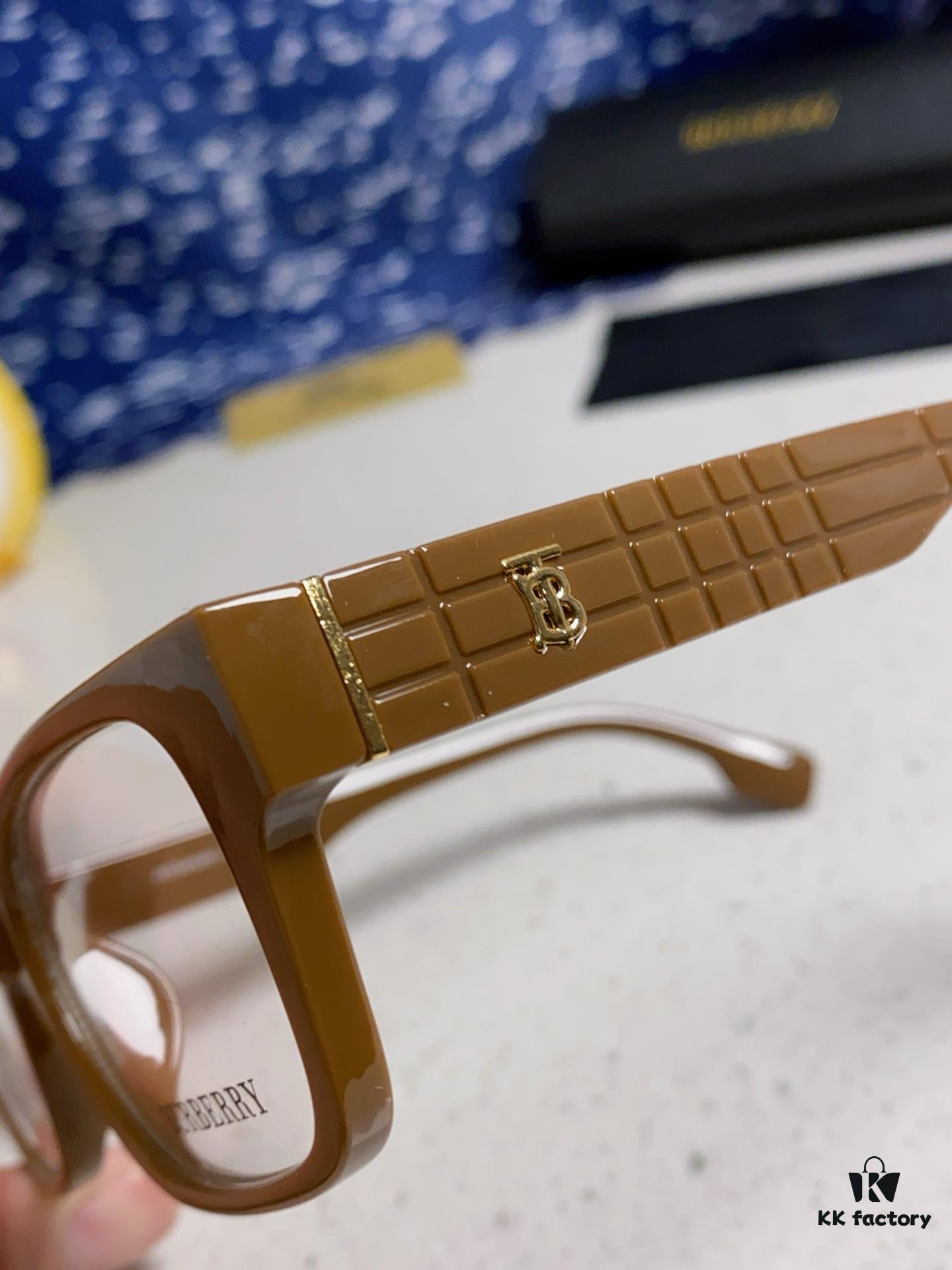 6931acd6ccd8ab3d7afa1224 Burberry 2025 New Arrival High-Aesthetic Eyeglass Frame for Women, Large Frame Prescription-Compatible Clear Lens Glasses, Blue Light Blocking, Non-Powered Frame, Slimming Effect, Everyday Wear