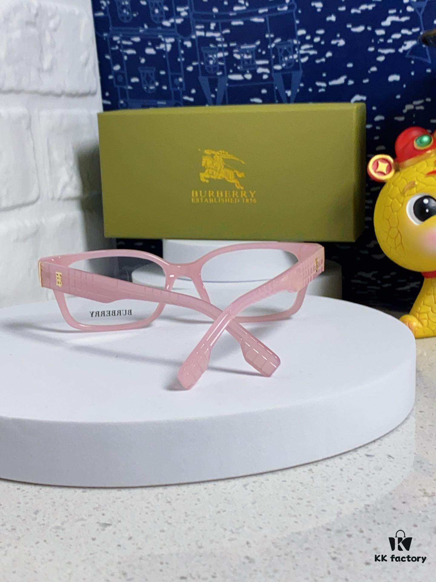 6931acd6ccd8ab3d7afa122a Burberry 2025 New Arrival High-Aesthetic Eyeglass Frame for Women, Large Frame Prescription-Compatible Optical Glasses, Blue Light Blocking, Non-Prescription Lens Ready, Slimming Effect