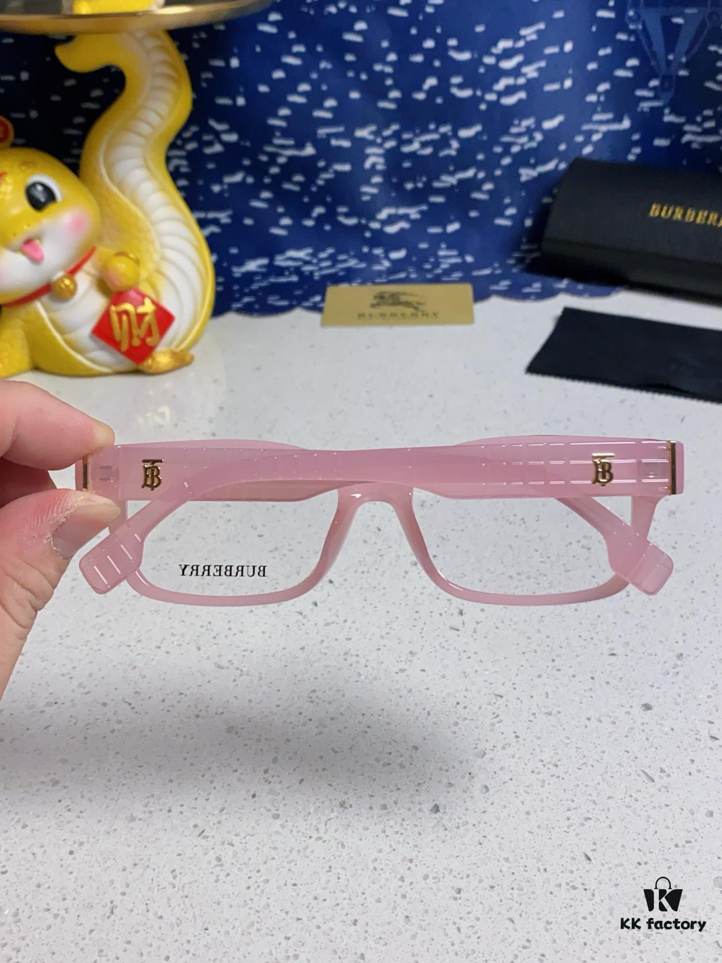 6931acd6ccd8ab3d7afa122c Burberry 2025 New Arrival High-Aesthetic Eyeglass Frame for Women, Large Frame Prescription-Compatible Optical Glasses, Blue Light Blocking, Non-Prescription Lens Ready, Slimming Effect