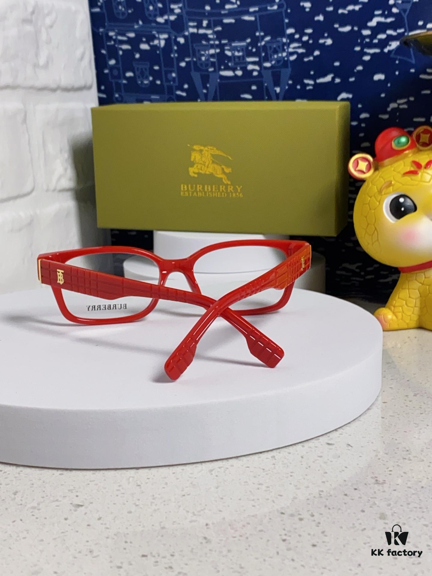 6931acd7ccd8ab3d7afa1234 Burberry 2025 New Arrival High-Beauty Eyeglass Frame for Women, Large Frame Prescription-Compatible Glasses, Blue Light Blocking, Non-Powered Lens, Slimming Effect