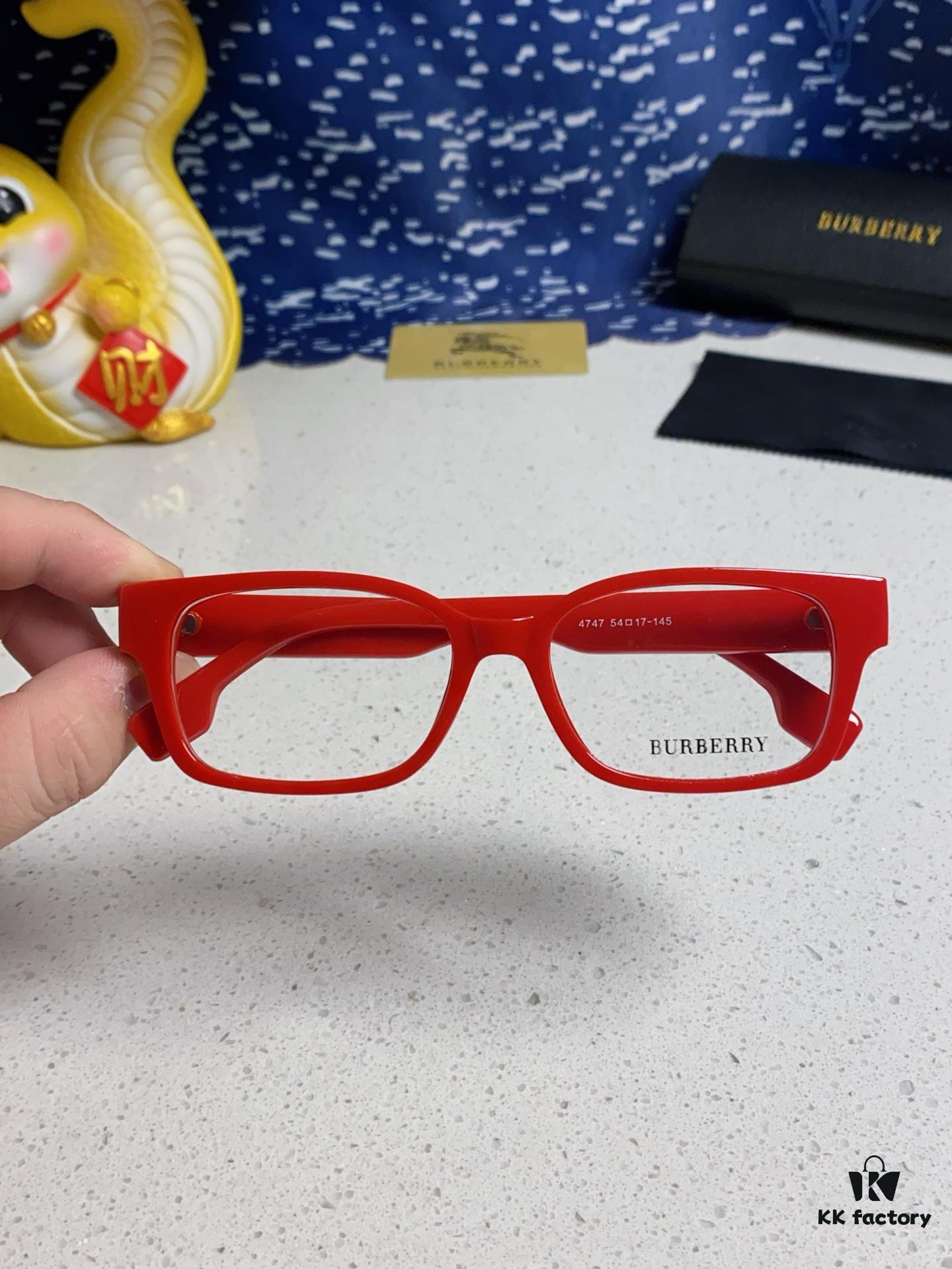 6931acd7ccd8ab3d7afa1235 Burberry 2025 New Arrival High-Beauty Eyeglass Frame for Women, Large Frame Prescription-Compatible Glasses, Blue Light Blocking, Non-Powered Lens, Slimming Effect