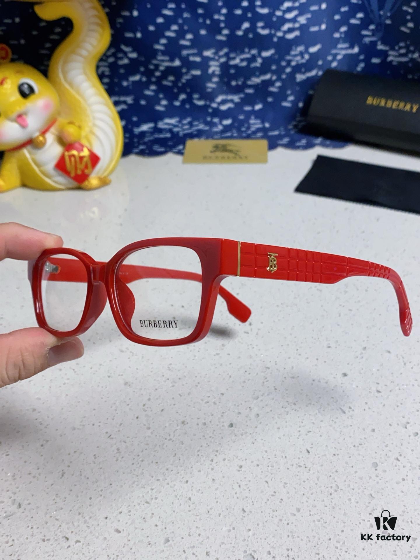 6931acd7ccd8ab3d7afa1237 Burberry 2025 New Arrival High-Beauty Eyeglass Frame for Women, Large Frame Prescription-Compatible Glasses, Blue Light Blocking, Non-Powered Lens, Slimming Effect