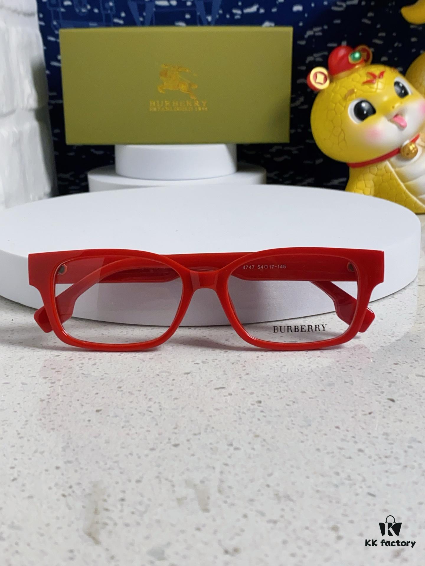 6931acd7ccd8ab3d7afa1239 Burberry 2025 New Arrival High-Beauty Eyeglass Frame for Women, Large Frame Prescription-Compatible Glasses, Blue Light Blocking, Non-Powered Lens, Slimming Effect