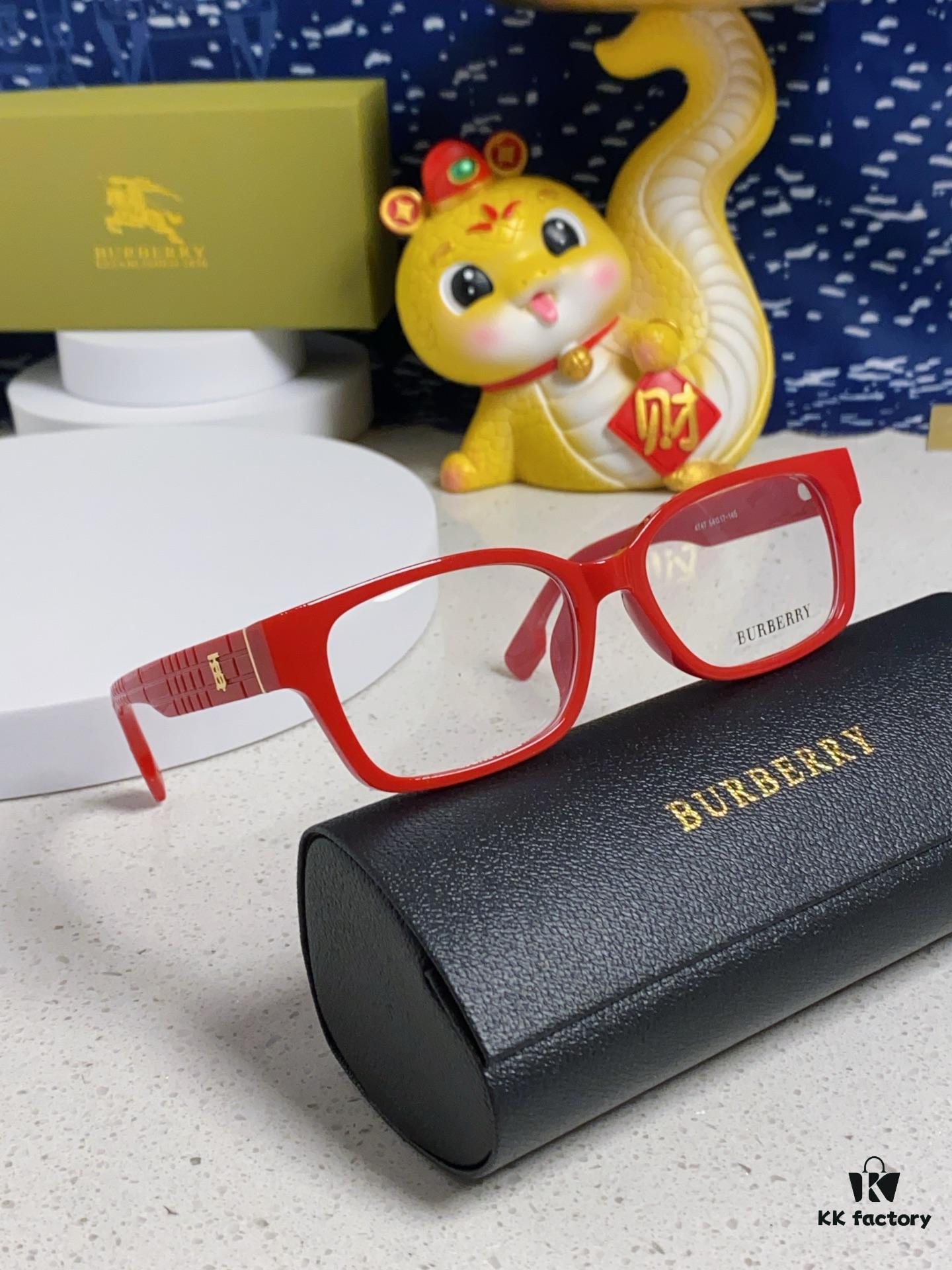 6931acd7ccd8ab3d7afa123a Burberry 2025 New Arrival High-Beauty Eyeglass Frame for Women, Large Frame Prescription-Compatible Glasses, Blue Light Blocking, Non-Powered Lens, Slimming Effect
