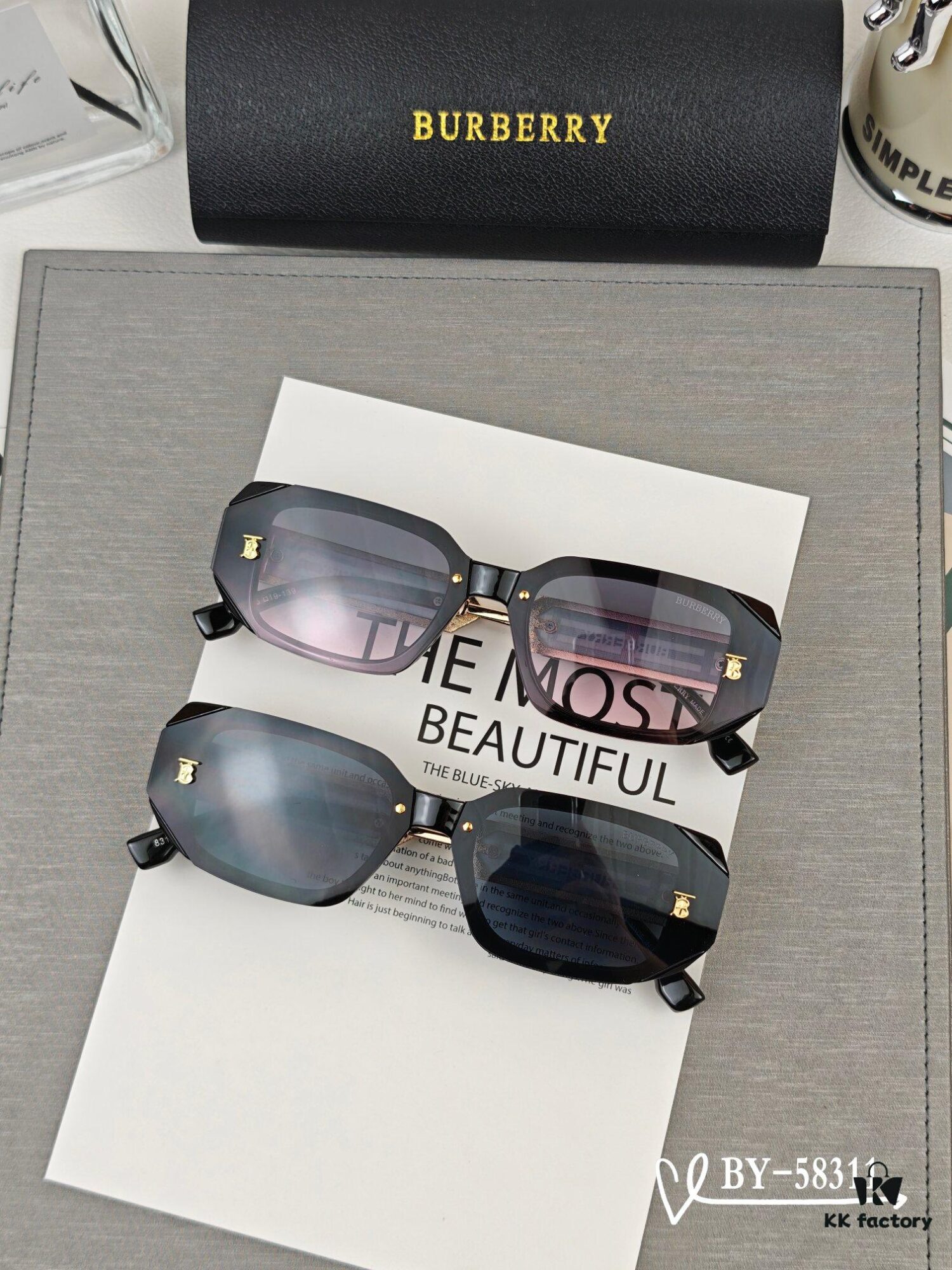 Burberry | Polarized Sunglasses with TR Frame, Lightweight and Comfortable, Model: 58311