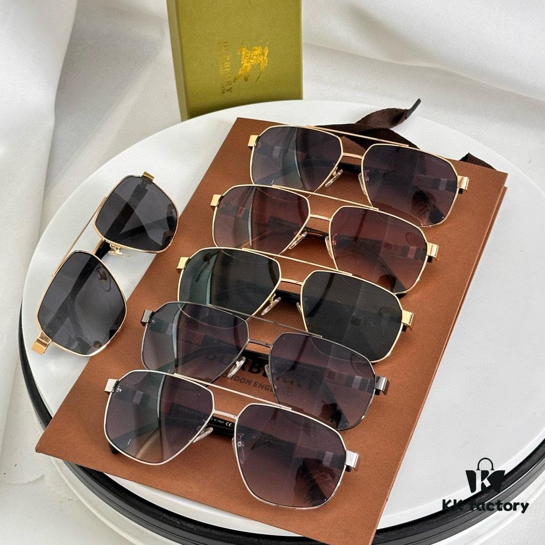 6931acddccd8ab3d7afa128b Burberry BE4212 Men's Pattern Aviator Sunglasses, Genuine Authentic, Size: 60□15-140