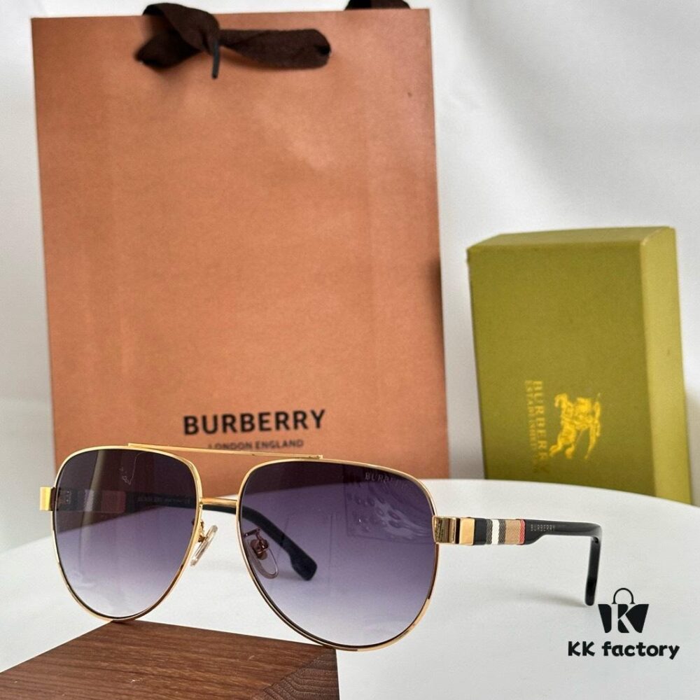 6931acddccd8ab3d7afa128c Burberry BE4211 Men's Aviator Sunglasses, Pattern Design, Size 60□15-140
