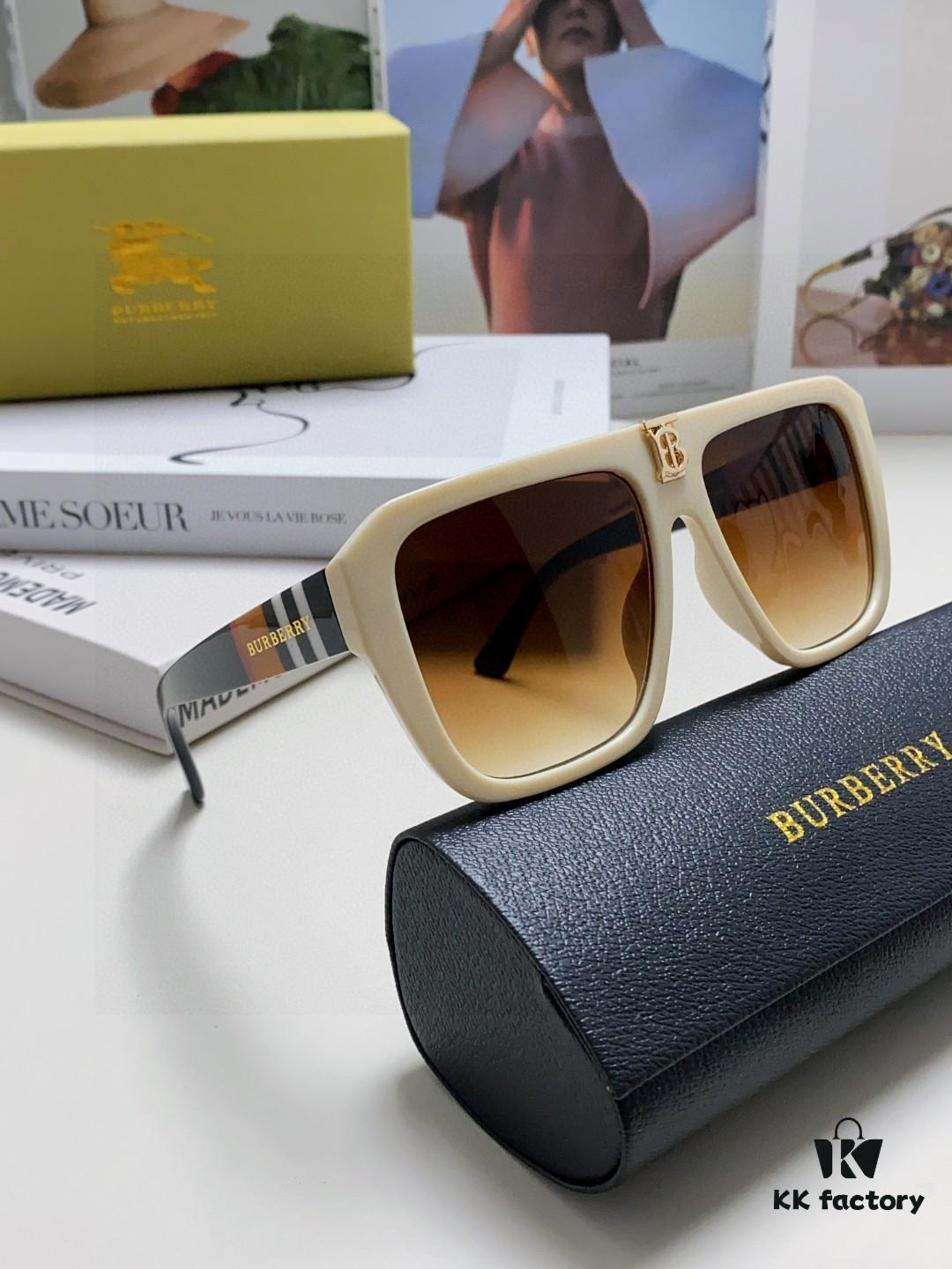 6931ace8ccd8ab3d7afa130b Burberry 2024 Influencer Favorite Unisex Fashion Sunglasses, Large-Frame UV Protection Sun Glasses for Women, Stylish Driving Shades