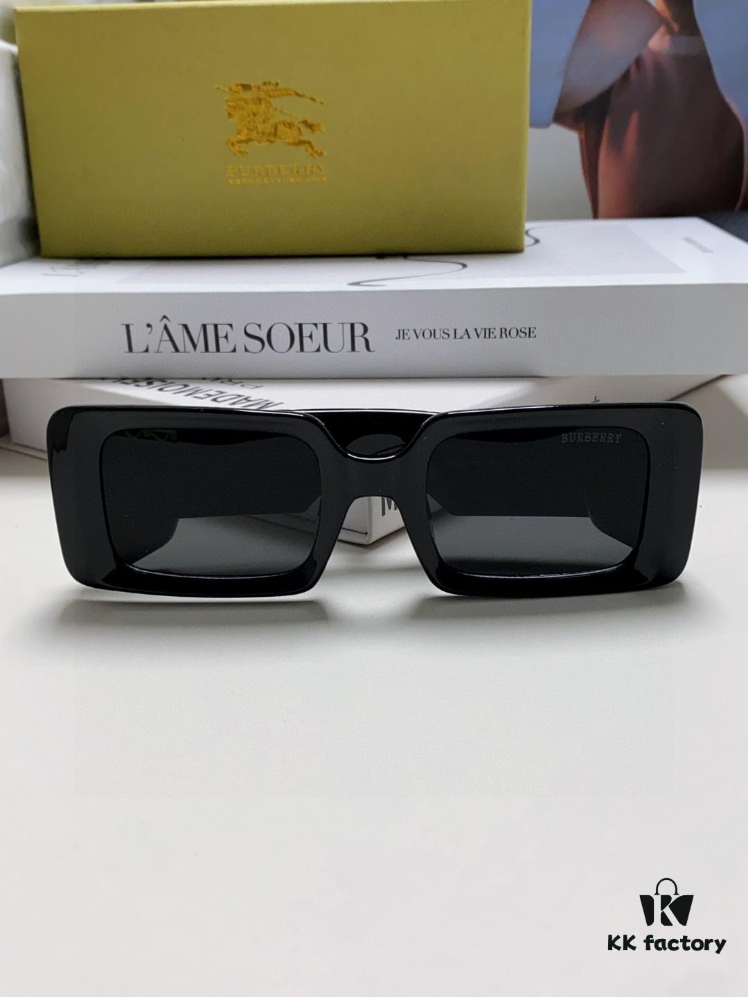 6931acf4ccd8ab3d7afa13c5 Burberry 2024 New Arrival Retro Stylish and Avant-Garde Sunglasses, High-Quality Unisex Square Frame Fashion Sun Glasses
