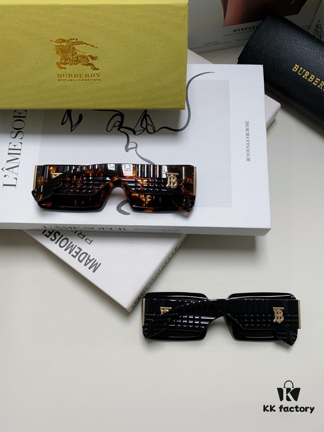 6931acf4ccd8ab3d7afa13c7 Burberry 2024 New Arrival Retro Stylish and Avant-Garde Sunglasses, High-Quality Unisex Square Frame Fashion Sun Glasses