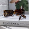 6931acf5ccd8ab3d7afa13cb Burberry 2024 New Arrival Retro Stylish Avant-Garde Sunglasses, High-Quality Unisex Square Frame Fashion Sun Glasses
