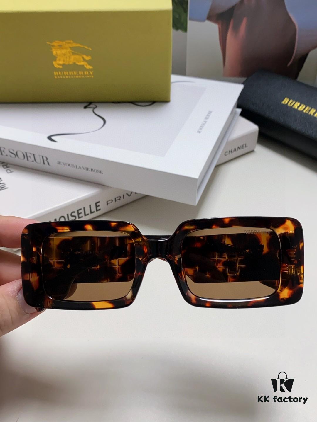 6931acf5ccd8ab3d7afa13cc Burberry 2024 New Arrival Retro Stylish Avant-Garde Sunglasses, High-Quality Unisex Square Frame Fashion Sun Glasses