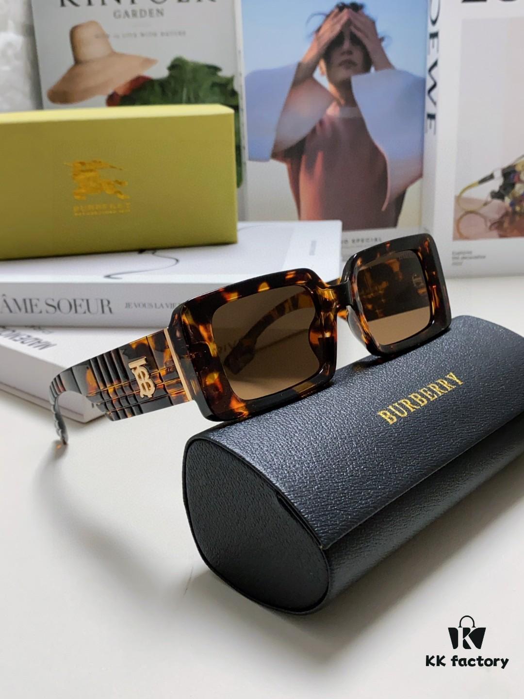 6931acf5ccd8ab3d7afa13d0 Burberry 2024 New Arrival Retro Stylish Avant-Garde Sunglasses, High-Quality Unisex Square Frame Fashion Sun Glasses