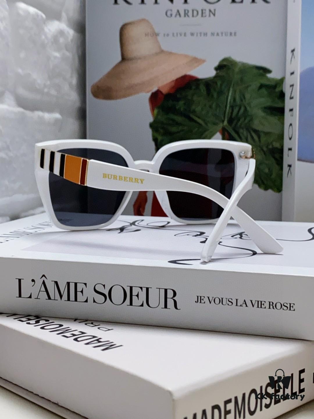 6931acfdccd8ab3d7afa144b BURBERRY 2024 New Arrival European and American Fashion Sunglasses, Trendy Unisex Oversized Shades for Street Photography