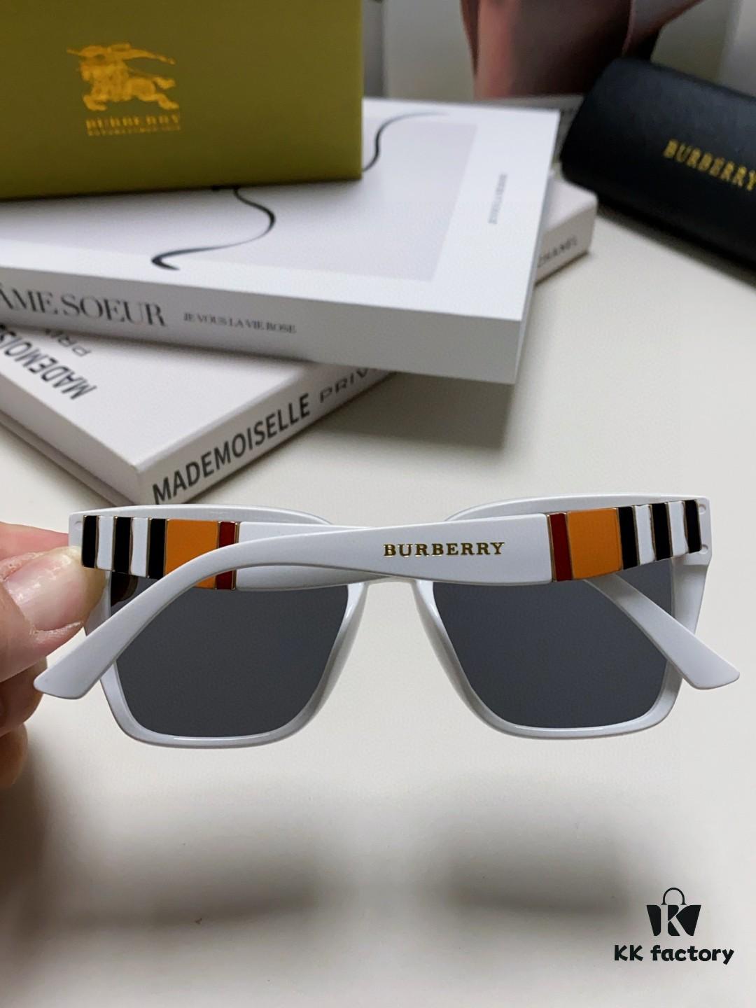 6931acfdccd8ab3d7afa144d BURBERRY 2024 New Arrival European and American Fashion Sunglasses, Trendy Unisex Oversized Shades for Street Photography