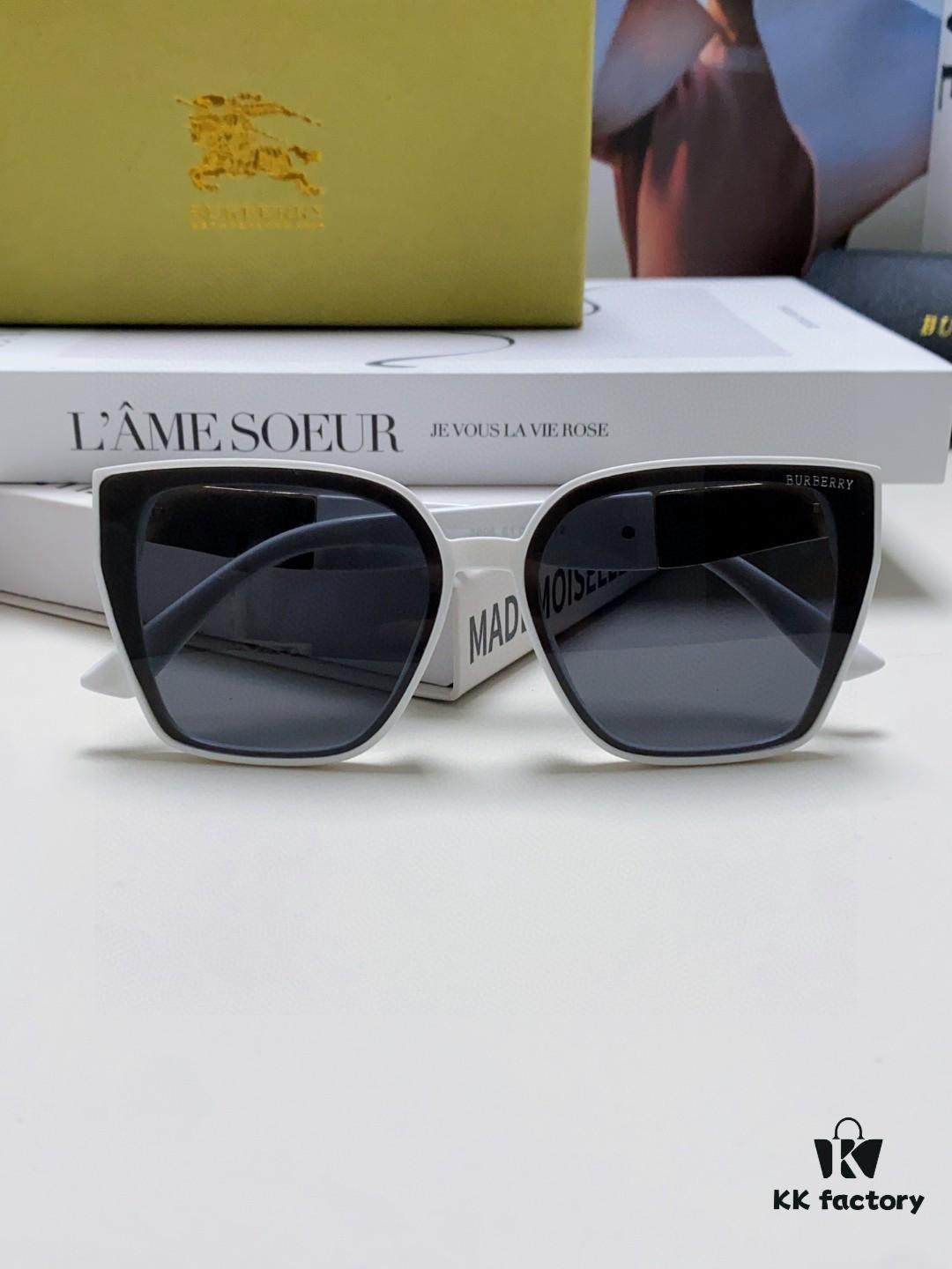 6931acfdccd8ab3d7afa144f BURBERRY 2024 New Arrival European and American Fashion Sunglasses, Trendy Unisex Oversized Shades for Street Photography