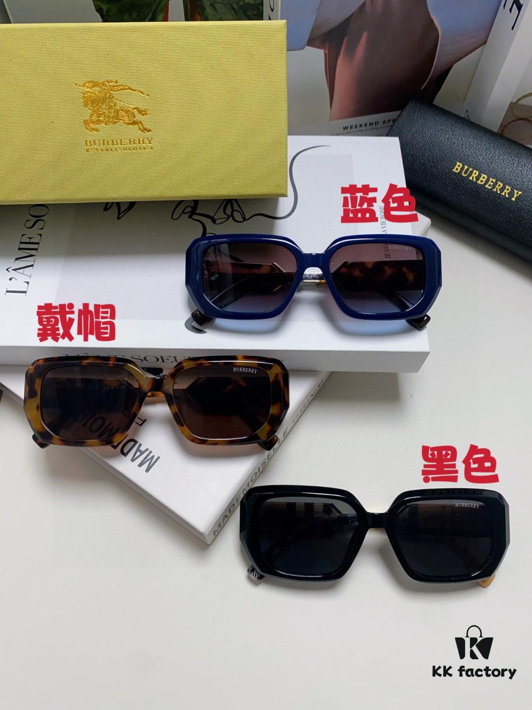 6931acfeccd8ab3d7afa145c Burberry 2024 New Flat-Frame Sunglasses Unisex, Stylish and Versatile Sun Protection Eyewear for Men and Women
