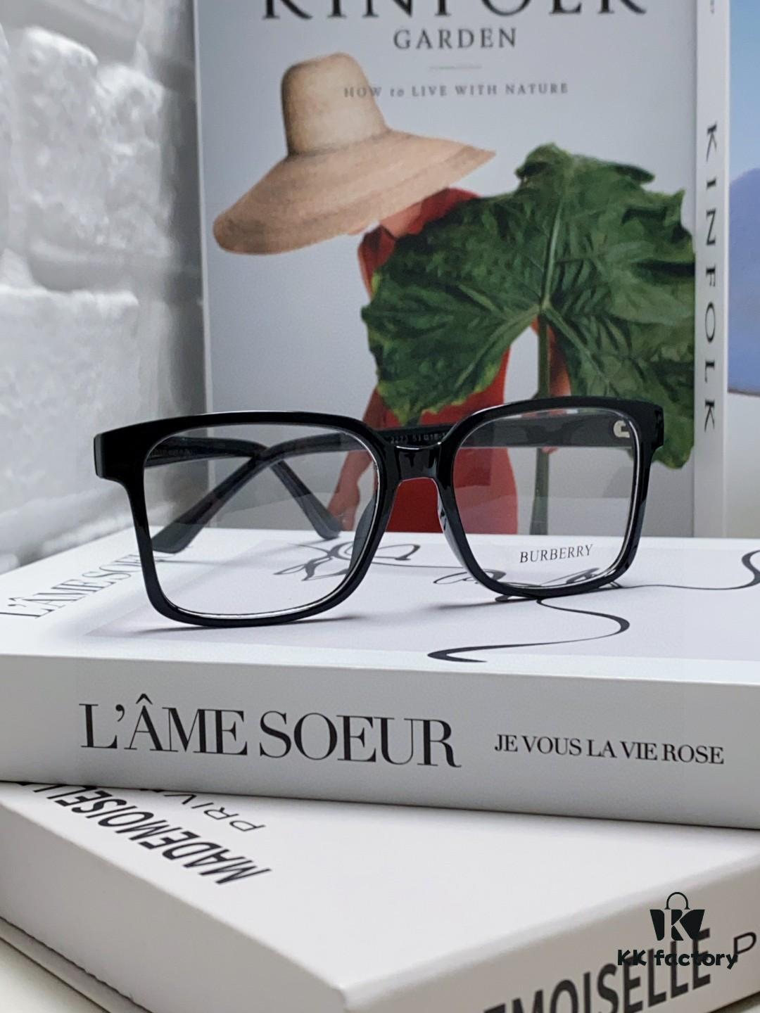 6931ad00ccd8ab3d7afa147c Burberry 2024 New Arrival Eyeglass Frame Korean Style Trendy Oversized Unisex Optical Frame Lightweight Popular Design for Men and Women