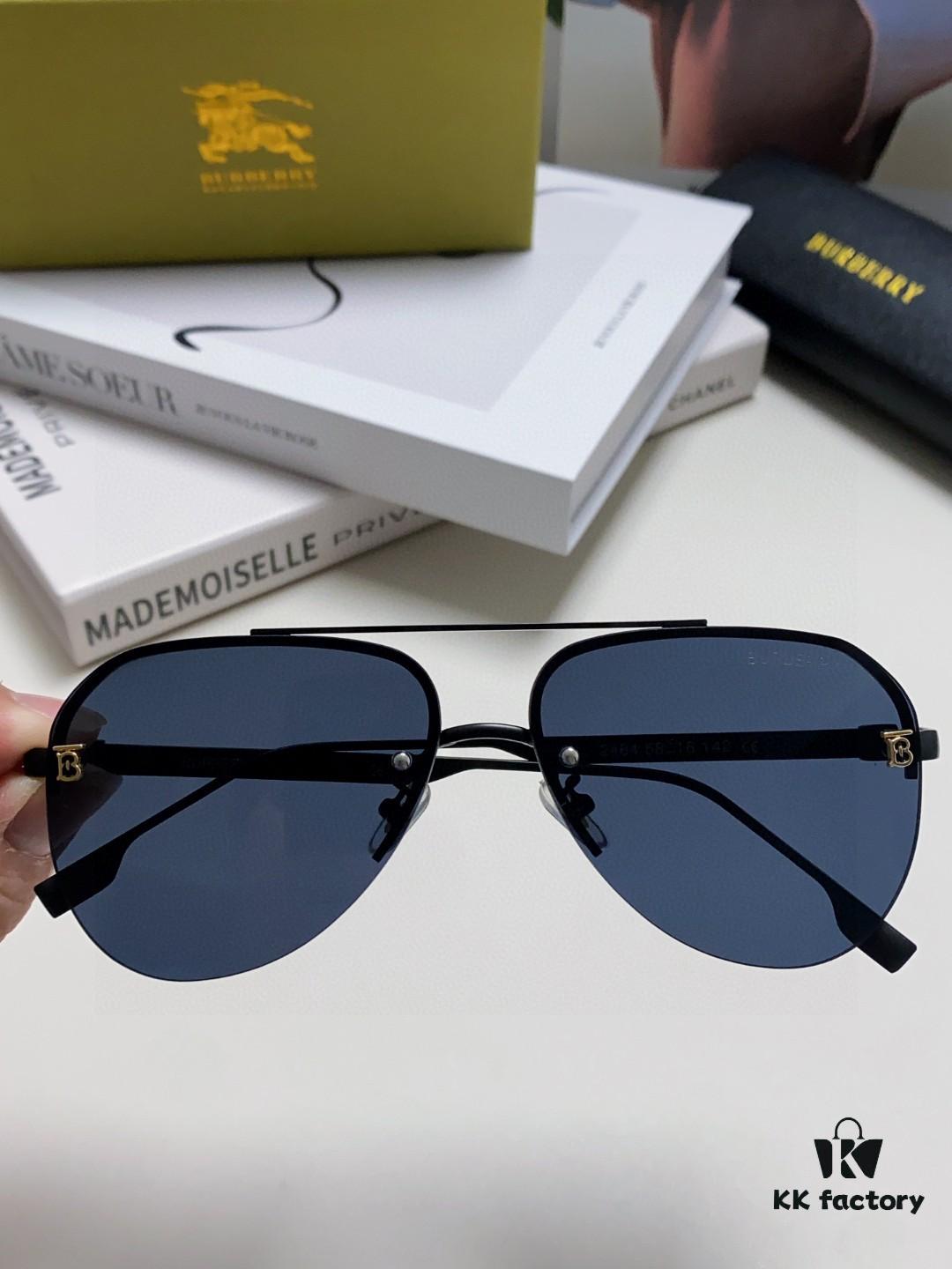 6931ad05ccd8ab3d7afa14ca Burberry Round Frame 🎶 New One-Piece Driving Sunglasses, Must-Have Style for Travel, Popular Among Multiple Celebrities, Unisex Aviator Sunglasses