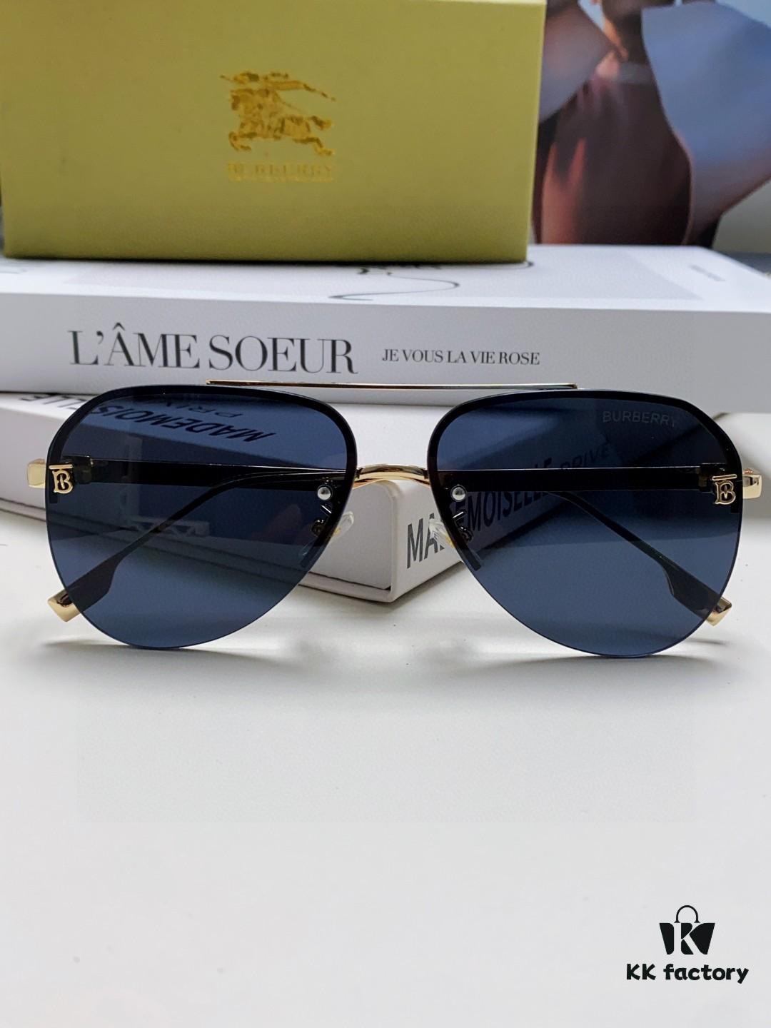 6931ad06ccd8ab3d7afa14d7 Burberry Round-frame New One-piece Driving Sunglasses, Must-have Style for Men and Women, Celebrity Favorite Aviator Sunglasses