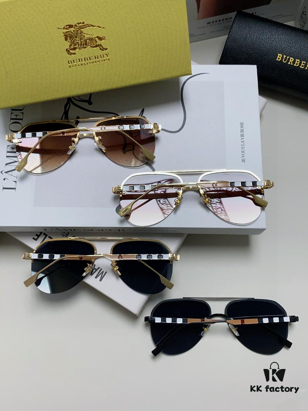6931ad06ccd8ab3d7afa14d9 Burberry Round-frame New One-piece Driving Sunglasses, Must-have Style for Men and Women, Celebrity Favorite Aviator Sunglasses