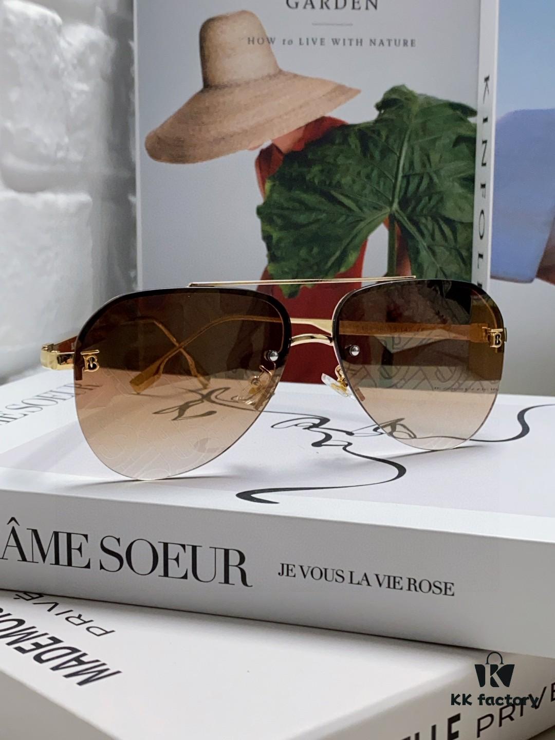 6931ad07ccd8ab3d7afa14e6 Burberry Round Frame 🎶 New One-Piece Driving Sunglasses, Must-Have Travel Accessory, Celebrity Favorite, Unisex Aviator Sun Glasses