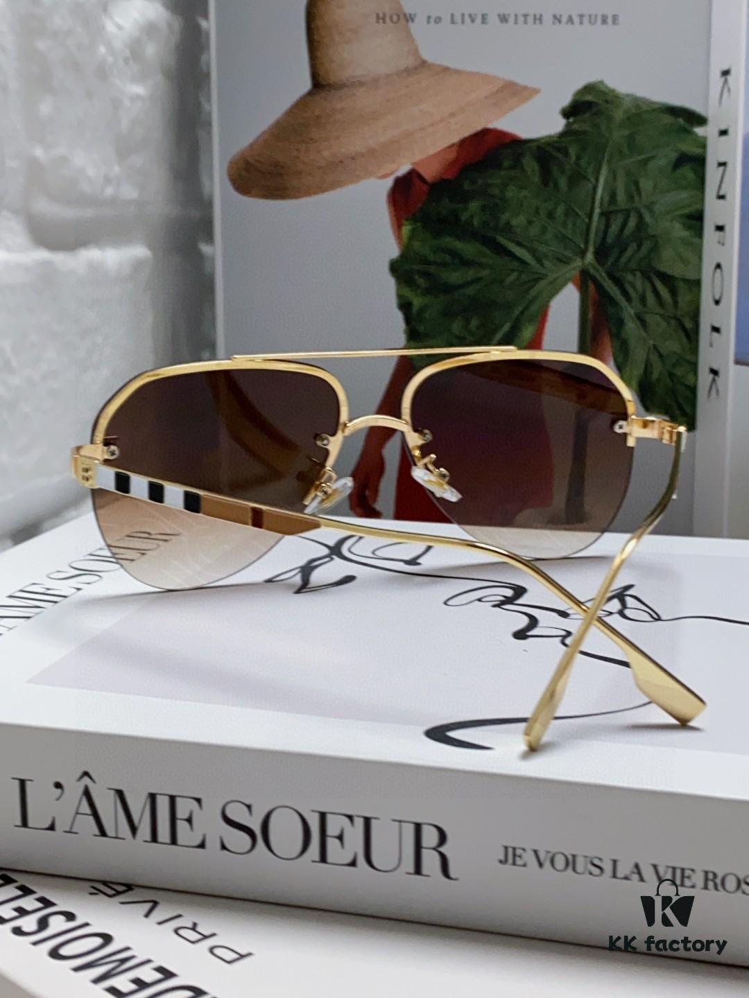 6931ad07ccd8ab3d7afa14e7 Burberry Round Frame 🎶 New One-Piece Driving Sunglasses, Must-Have Travel Accessory, Celebrity Favorite, Unisex Aviator Sun Glasses