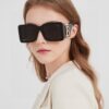 6931ad08ccd8ab3d7afa14f0 Burberry BE4406U Oversized Women's Sunglasses with B Logo 2024 New Arrival