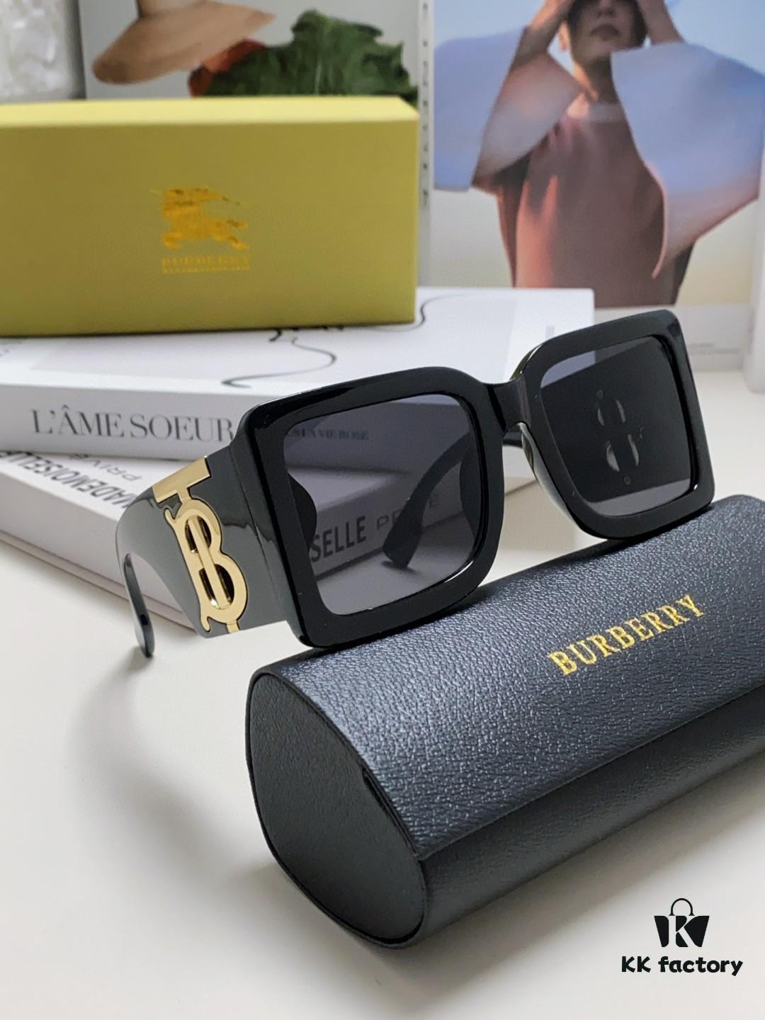6931ad08ccd8ab3d7afa14f9 Burberry BE4406U Oversized Women's Sunglasses with B Logo 2024 New Arrival