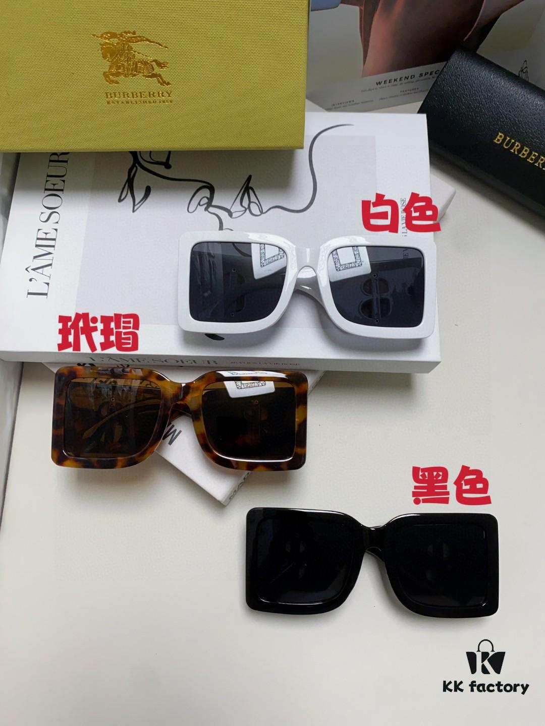 6931ad08ccd8ab3d7afa14fb Burberry BE4406U Oversized Women's Sunglasses with B Logo 2024 New Arrival