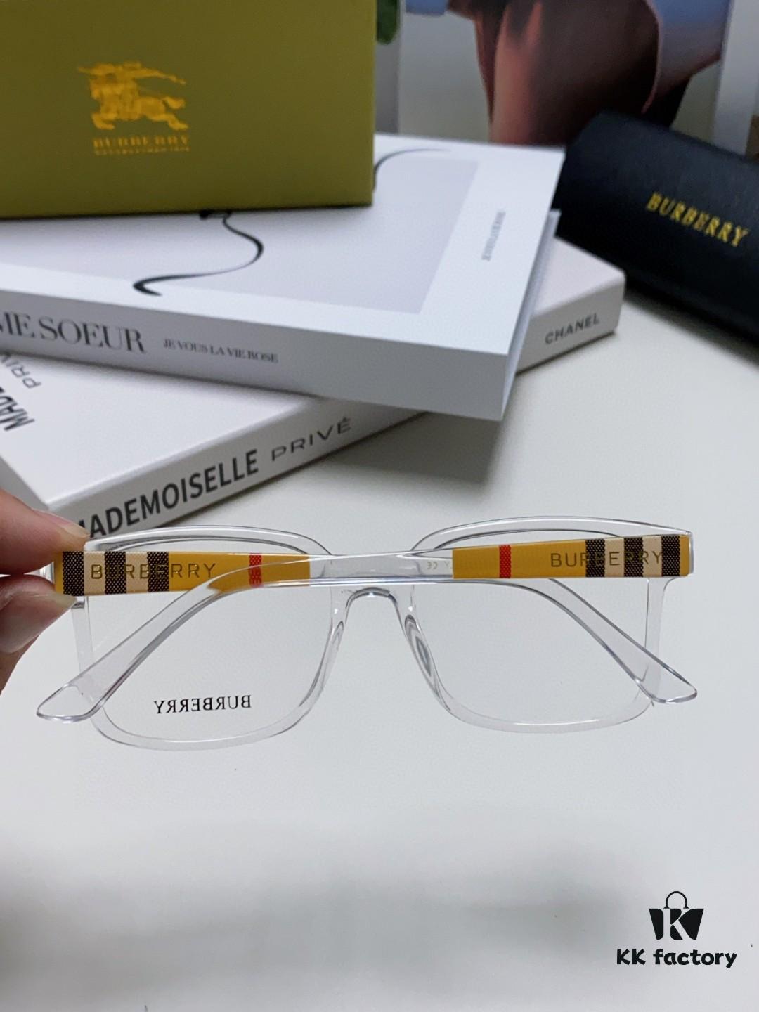 6931ad0accd8ab3d7afa1514 Burberry 2024 New Arrival Eyeglass Frame Korean Style Trendy Oversized Myopia Glasses Lightweight Popular Unisex Optical Frame for Men and Women