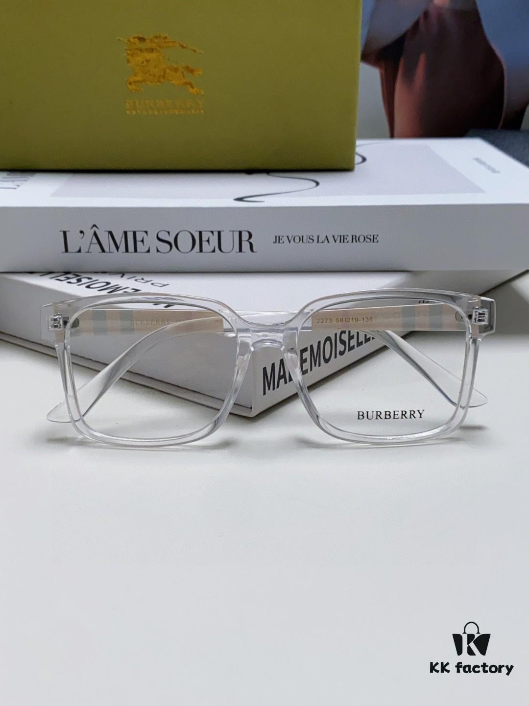6931ad0accd8ab3d7afa1516 Burberry 2024 New Arrival Eyeglass Frame Korean Style Trendy Oversized Myopia Glasses Lightweight Popular Unisex Optical Frame for Men and Women