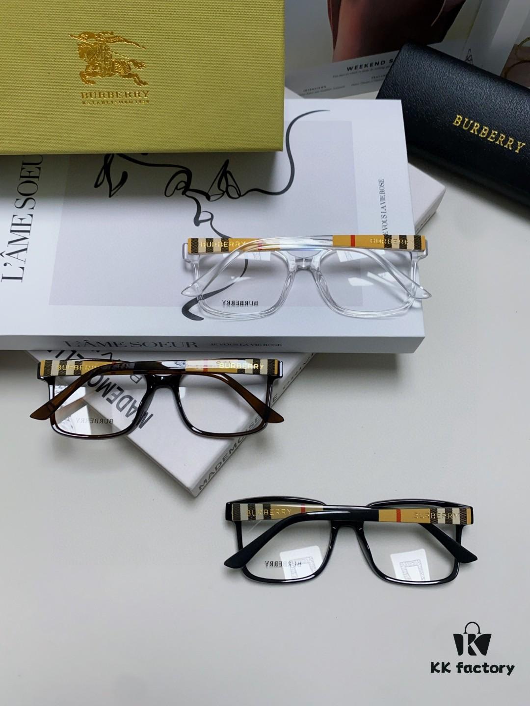6931ad0accd8ab3d7afa1518 Burberry 2024 New Arrival Eyeglass Frame Korean Style Trendy Oversized Myopia Glasses Lightweight Popular Unisex Optical Frame for Men and Women