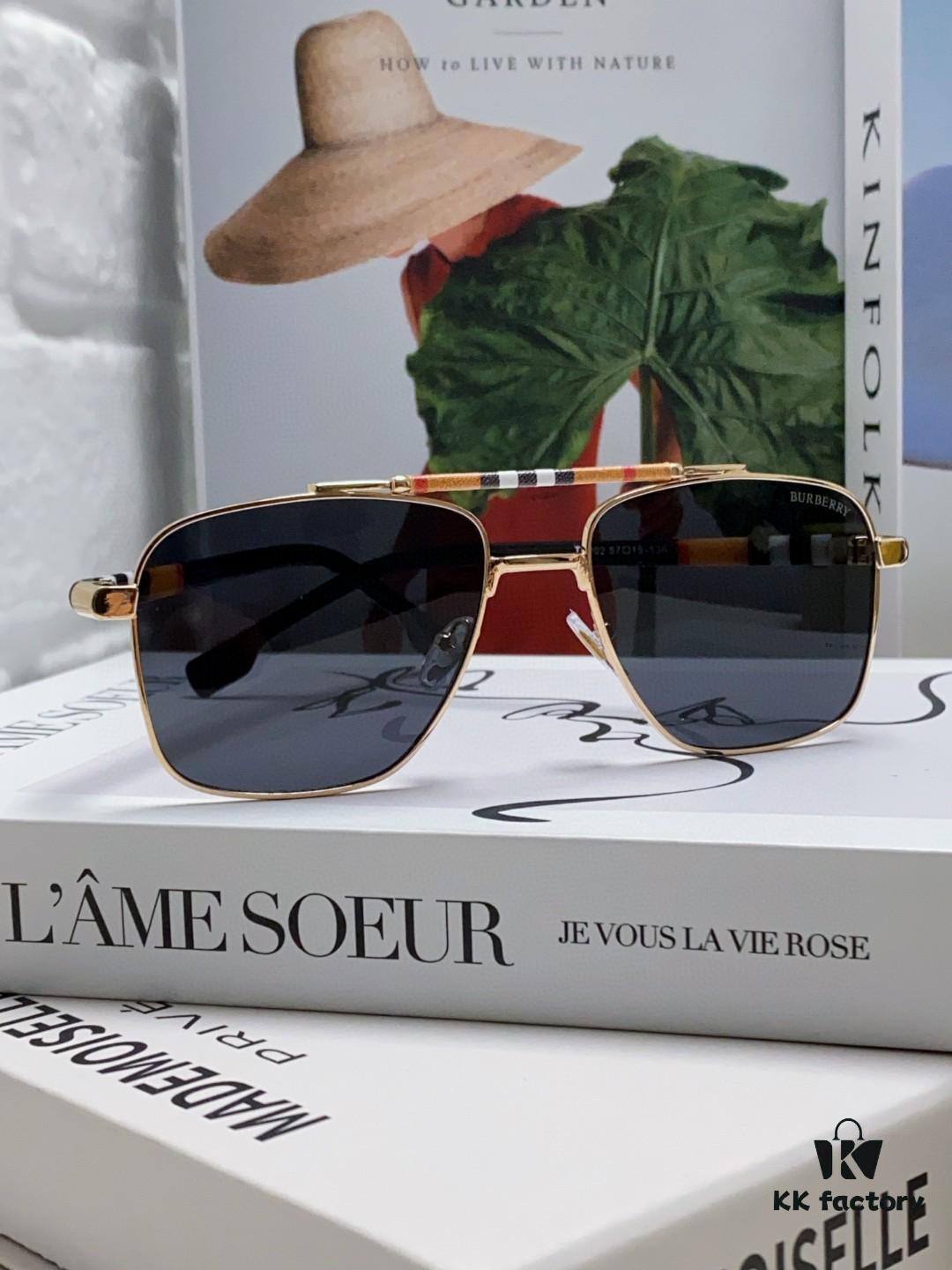 6931ad0cccd8ab3d7afa152e Burberry 2024 New Arrival Eyewear HD Anti-Fatigue Light Comfort Natural Frame Unisex Sunglasses