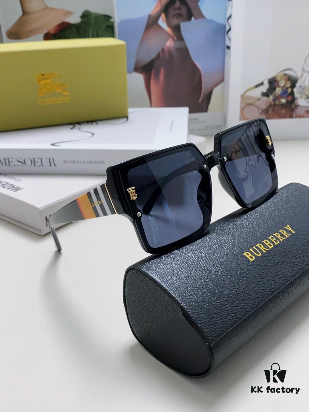 6931ad18ccd8ab3d7afa15e6 Burberry 2024 New Arrival Women's Sunglasses, Trendy Oversized Frame for Large Faces, Slimming UV-Protective Sunglasses with Premium Aesthetic, Instagram-Worthy Ladies' Eyewear