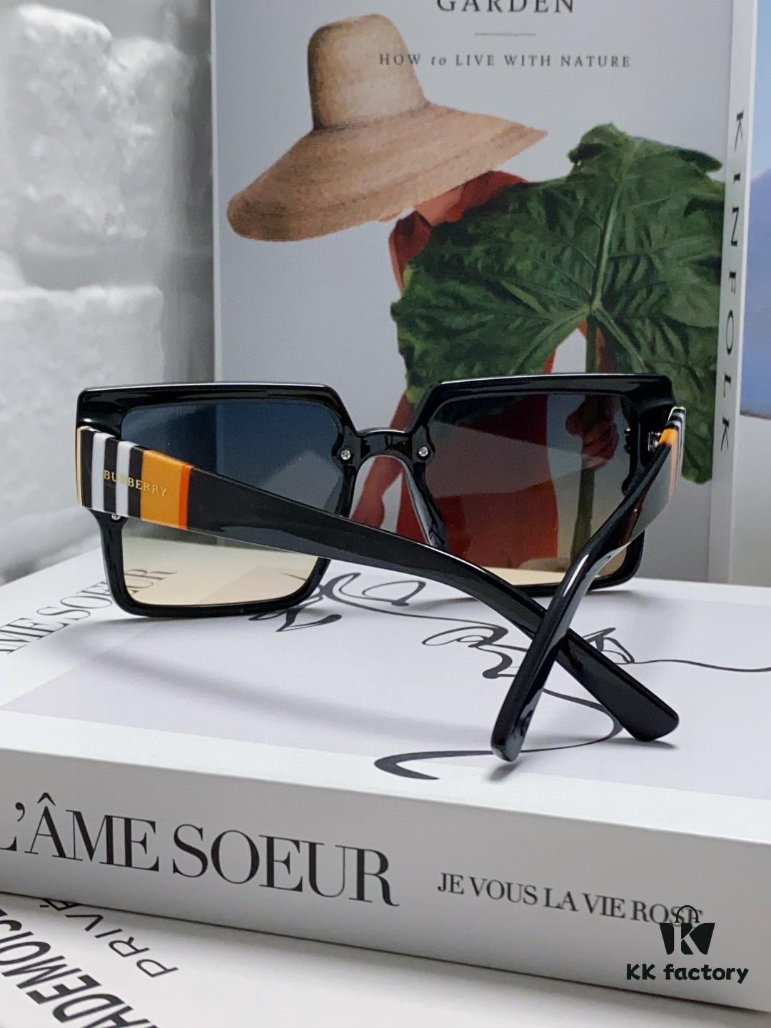 6931ad1accd8ab3d7afa15ff Burberry 2024 New Arrival Women's Sunglasses, Trendy Oversized Frame for Large Faces, Slimming UV-Protective Sunglasses with Premium Aesthetic, Instagram-Worthy Ladies' Eyewear