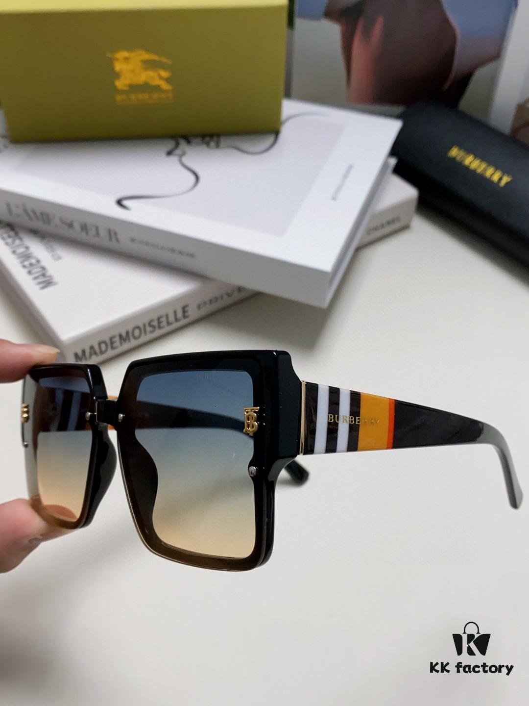 6931ad1accd8ab3d7afa1602 Burberry 2024 New Arrival Women's Sunglasses, Trendy Oversized Frame for Large Faces, Slimming UV-Protective Sunglasses with Premium Aesthetic, Instagram-Worthy Ladies' Eyewear