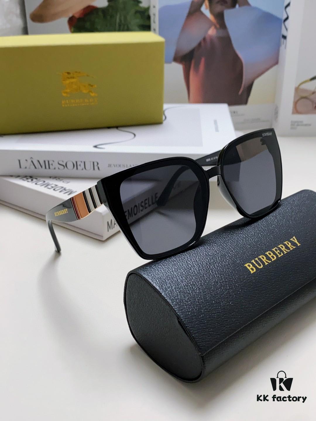 6931ad1bccd8ab3d7afa160e BURBERRY 2024 New Arrival European and American Fashion Sunglasses, Trendy Unisex Oversized Shades for Street Photography