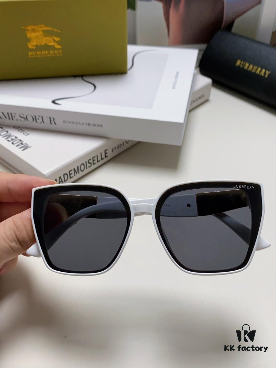 BURBERRY 2024 New Arrival European and American Fashion Sunglasses, Trendy Unisex Oversized Shades for Street Photography