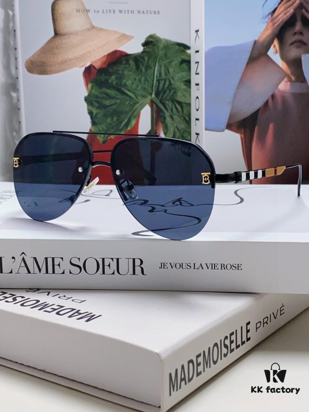 6931ad1dccd8ab3d7afa162e Burberry Round-frame Sunglasses 🎶 New One-piece Driving Glasses, Must-have for Travel, Popular Among Celebrities, Unisex Aviator Sun Glasses