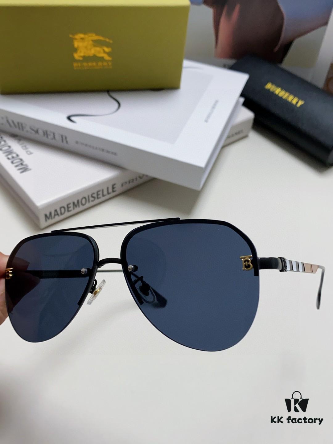 6931ad1dccd8ab3d7afa1633 Burberry Round-frame Sunglasses 🎶 New One-piece Driving Glasses, Must-have for Travel, Popular Among Celebrities, Unisex Aviator Sun Glasses