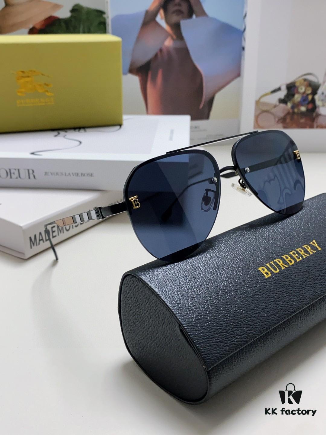 6931ad1dccd8ab3d7afa1635 Burberry Round-frame Sunglasses 🎶 New One-piece Driving Glasses, Must-have for Travel, Popular Among Celebrities, Unisex Aviator Sun Glasses