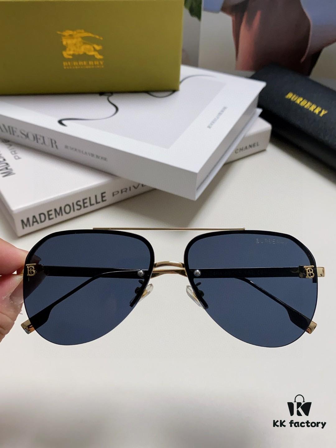 6931ad1eccd8ab3d7afa163b Burberry Round-frame New One-piece Driving Sunglasses, Must-have Style for Men and Women, Celebrity Favorite Aviator Sun Glasses