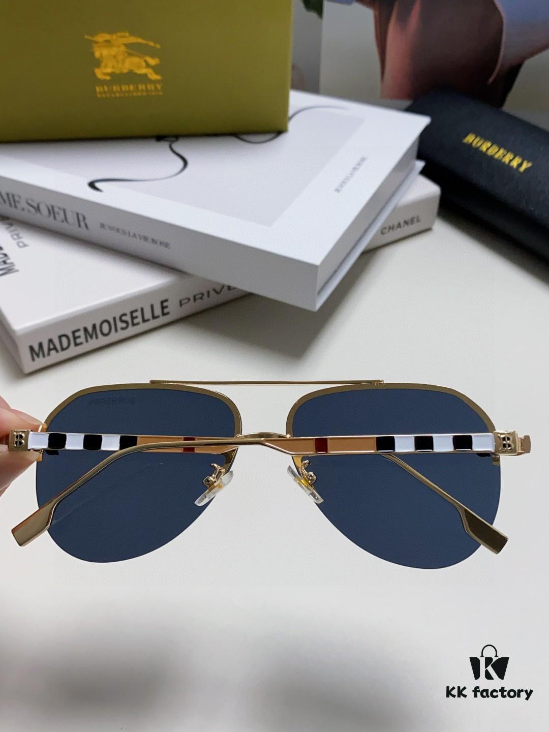 6931ad1eccd8ab3d7afa163c Burberry Round-frame New One-piece Driving Sunglasses, Must-have Style for Men and Women, Celebrity Favorite Aviator Sun Glasses